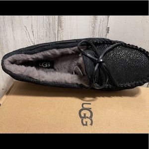 UGG Dakota twinkle black slip on moccasins